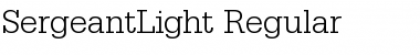 Download SergeantLight Font Download SergeantLight Font