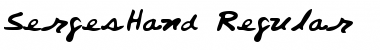 Download SergesHand Font Download SergesHand Font