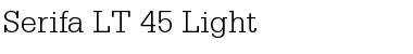 Download Serifa LT 45 Light Font Download Serifa LT 45 Light Font