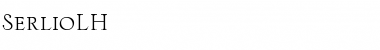 Download SerlioLH Font Download SerlioLH Font