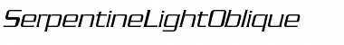 Download SerpentineLightOblique Font Download SerpentineLightOblique Font