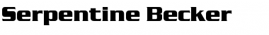 Download Serpentine Becker Font Download Serpentine Becker Font