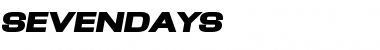 Download SevenDays Font Download SevenDays Font