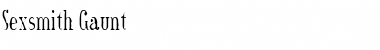 Download Sexsmith Gaunt Font Download Sexsmith Gaunt Font