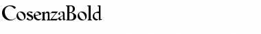 Download CosenzaBold Font Download CosenzaBold Font