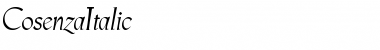 Download CosenzaItalic Font Download CosenzaItalic Font