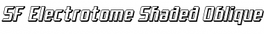 Download SF Electrotome Shaded Font Download SF Electrotome Shaded Font