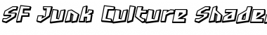 Download SF Junk Culture Shaded Font Download SF Junk Culture Shaded Font