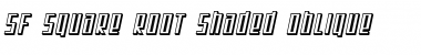 Download SF Square Root Shaded Font Download SF Square Root Shaded Font