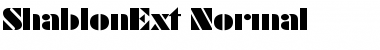 Download ShablonExt Font Download ShablonExt Font