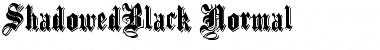 Download ShadowedBlack Font Download ShadowedBlack Font