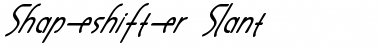 Download Shapeshifter Slant Font Download Shapeshifter Slant Font
