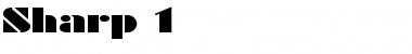 Download Sharp 1 Font Download Sharp 1 Font