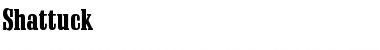 Download Shattuck Font Download Shattuck Font