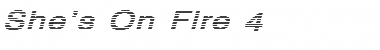 Download She's On Fire 4 Font Download She's On Fire 4 Font