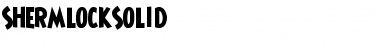 Download ShermlockSolid Font Download ShermlockSolid Font