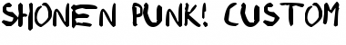 Download shonen punk! custom Font Download shonen punk! custom Font