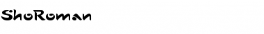 Download ShoRoman Font Download ShoRoman Font