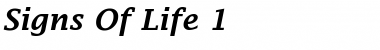 Download Signs Of Life 1 Font Download Signs Of Life 1 Font