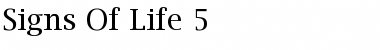 Download Signs Of Life 5 Font Download Signs Of Life 5 Font