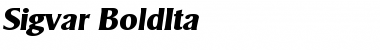 Download Sigvar-BoldIta Font Download Sigvar-BoldIta Font