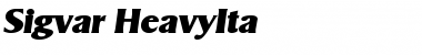 Download Sigvar-HeavyIta Font Download Sigvar-HeavyIta Font