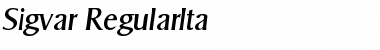 Download Sigvar-RegularIta Font Download Sigvar-RegularIta Font