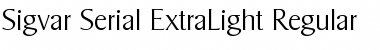 Download Sigvar-Serial-ExtraLight Font Download Sigvar-Serial-ExtraLight Font
