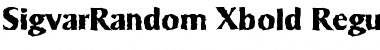 Download SigvarRandom-Xbold Font Download SigvarRandom-Xbold Font