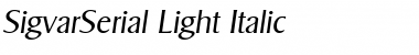 Download SigvarSerial-Light Font Download SigvarSerial-Light Font