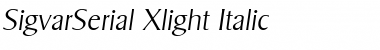 Download SigvarSerial-Xlight Font Download SigvarSerial-Xlight Font