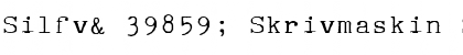 Download Silfv鮳 Skrivmaskin Font Download Silfv鮳 Skrivmaskin Font
