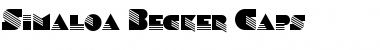 Download Simaloa Becker Caps Font Download Simaloa Becker Caps Font