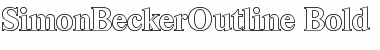 Download SimonBeckerOutline Font Download SimonBeckerOutline Font