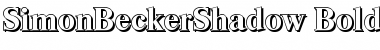 Download SimonBeckerShadow Font Download SimonBeckerShadow Font