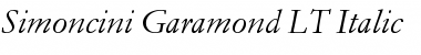 Download SimonciniGaramond LT Italic Font Download SimonciniGaramond LT Italic Font