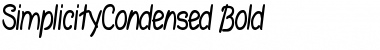 Download SimplicityCondensed Font Download SimplicityCondensed Font
