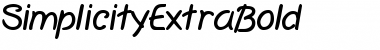 Download SimplicityExtraBold Font Download SimplicityExtraBold Font