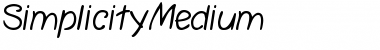 Download SimplicityMedium Font Download SimplicityMedium Font