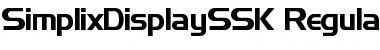 Download SimplixDisplaySSK Font Download SimplixDisplaySSK Font
