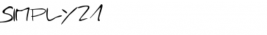 Download Simply21 Font Download Simply21 Font