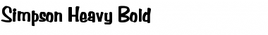Download Simpson Heavy Font Download Simpson Heavy Font