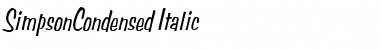 Download SimpsonCondensed Font Download SimpsonCondensed Font