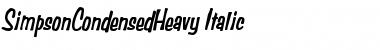 Download SimpsonCondensedHeavy Font Download SimpsonCondensedHeavy Font