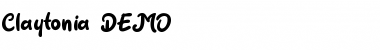 Download Claytonia DEMO Font Download Claytonia DEMO Font