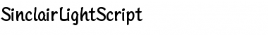 Download SinclairLightScript Font Download SinclairLightScript Font