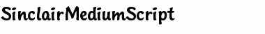 Download SinclairMediumScript Font Download SinclairMediumScript Font