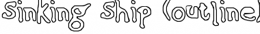 Download Sinking Ship (outline) Font Download Sinking Ship (outline) Font