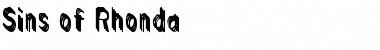 Download Sins of Rhonda Font Download Sins of Rhonda Font
