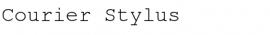 Download Courier Stylus Font Download Courier Stylus Font